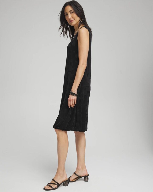 Travelers Jacquard Bubble Hem Dress - image 2